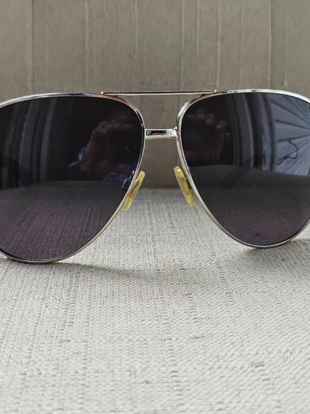 Polo Ralph Lauren Sunglasses Polarized Silver Tone Metal Frame Aviator Unisex - Picture 1 of 13